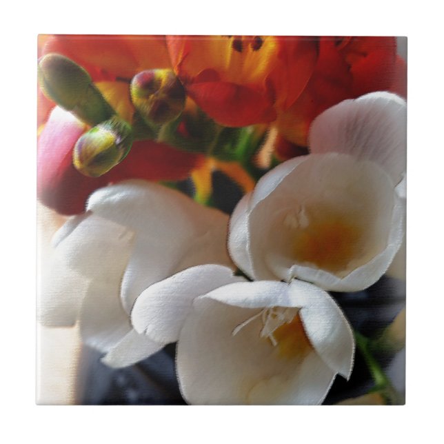 bouquet of freesias tile (Front)