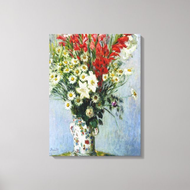 Bouquet of Gadiolas Canvas Print (Front)