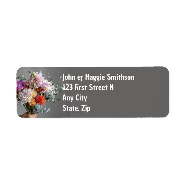 Bouquet of Garden Flowers Floral Pretty (Front)