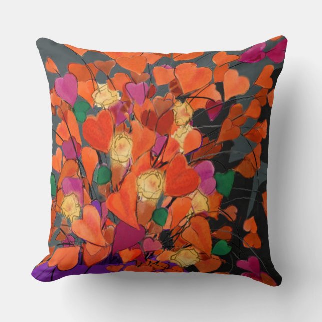 Bouquet of Hearts Cushion (Front)
