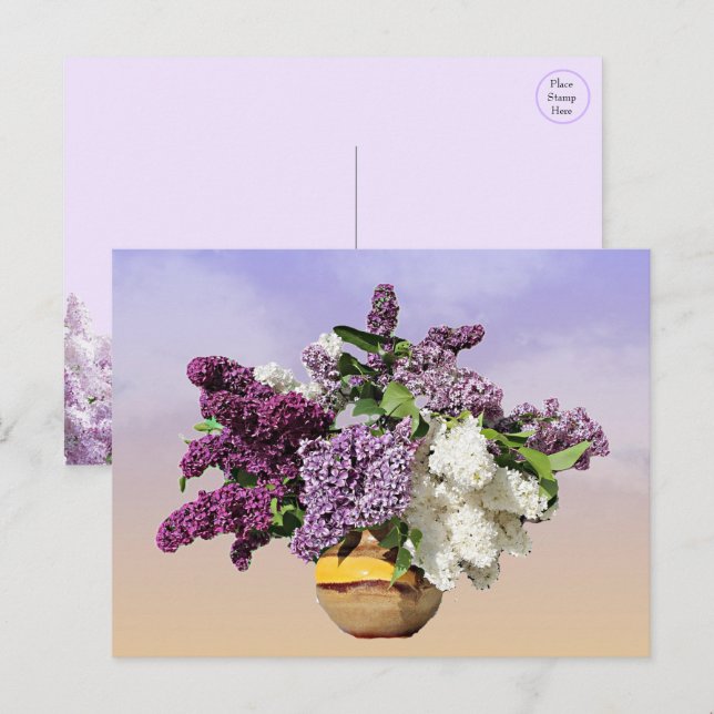 Bouquet of Lilacs Postcard (Front/Back)