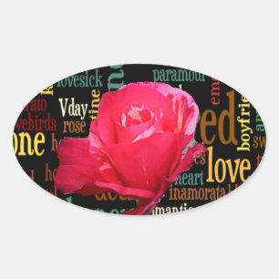 Bouquet of Love: A Heartfelt Expression Oval Sticker