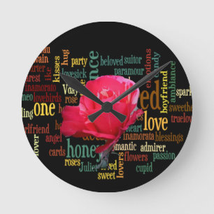 Bouquet of Love: A Heartfelt Expression Round Clock