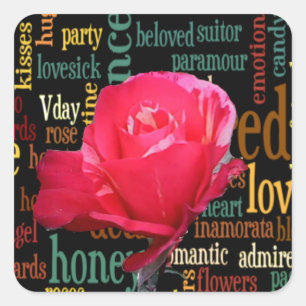 Bouquet of Love: A Heartfelt Expression Square Sticker
