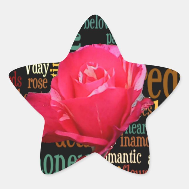Bouquet of Love: A Heartfelt Expression Star Sticker (Front)