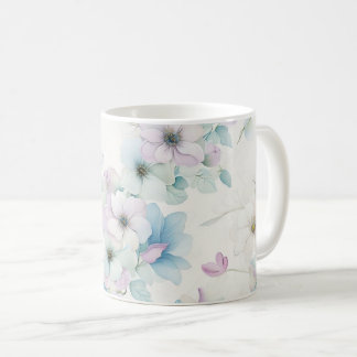 Bouquet of Pastel Flowers Pattern Coffee Mug