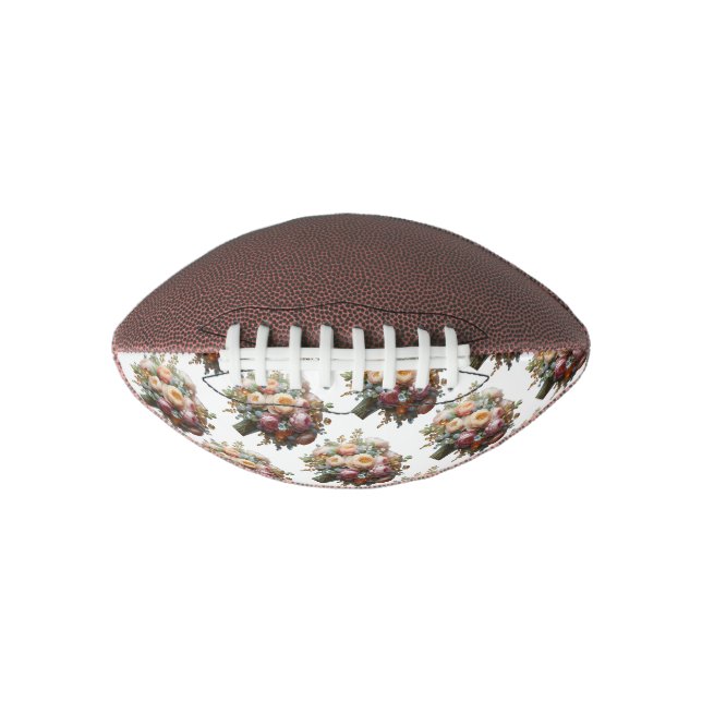 Bouquet of Peonies, Citrine and Topaz Football American Football (Front)