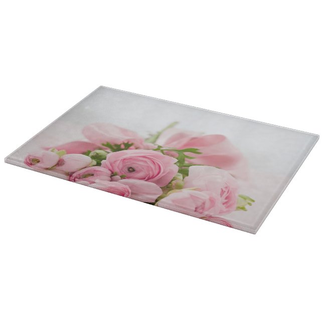 Bouquet Of Pink Roses Cutting Board (Corner)
