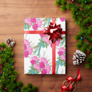 Bouquet of Pink Roses  Wrapping Paper