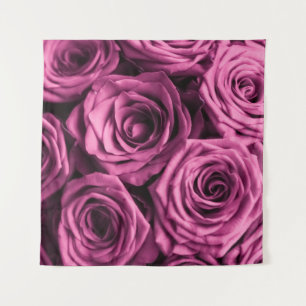Bouquet of purple roses, flowers floral background tapestry