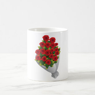 Bouquet Of Red Roses Coffee Mug