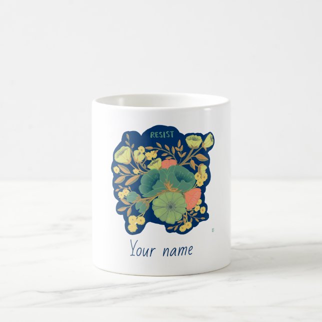 Bouquet of resistance l mug with personalisation  (Center)