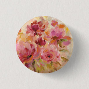 Bouquet of Roses 3 Cm Round Badge
