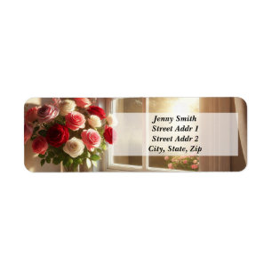 Bouquet of Roses by the window