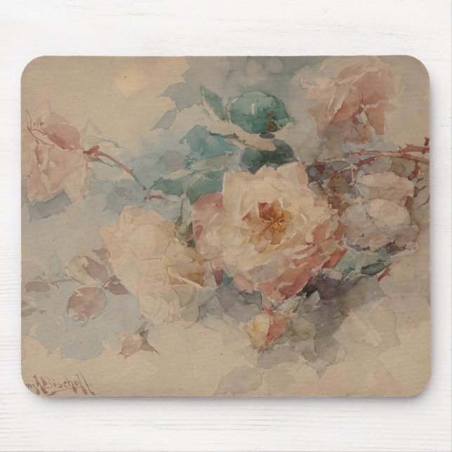Bouquet of Roses – Franz Bischoff Mouse Mat (Front)
