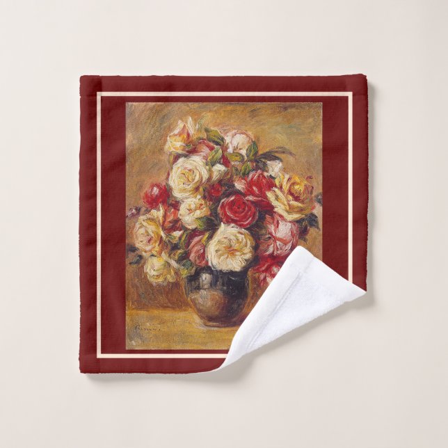 Bouquet of Roses Pierre Auguste Renor Wash Cloth (Wash Cloth)