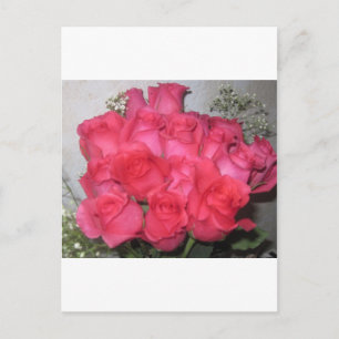 BOUQUET OF ROSES POSTCARD