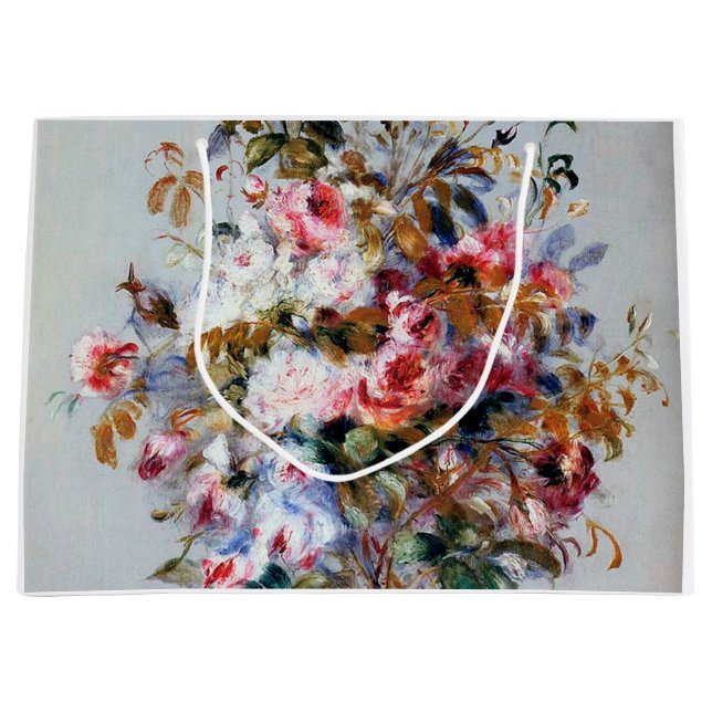 Bouquet of Roses, Renoir Large Gift Bag (Front)