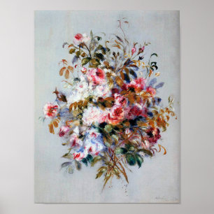 Bouquet of Roses, Renoir Poster