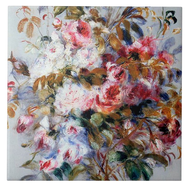 Bouquet of Roses, Renoir Tile (Front)