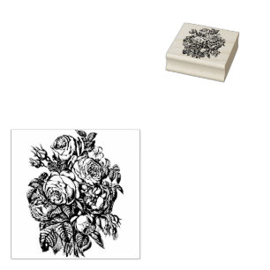 Bouquet of Roses    Rubber Stamp