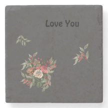 Bouquet of roses Stone Coaster