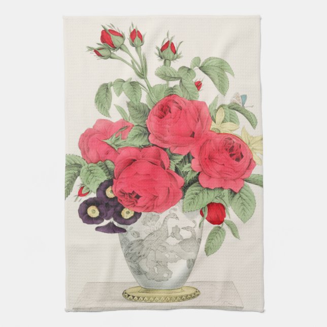 Bouquet of Roses   Tea Towel (Vertical)
