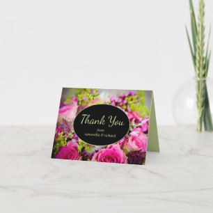 Bouquet of Rose's Thank You Card