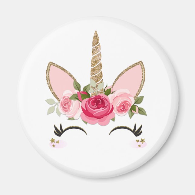 Bouquet of Skull Roses Black & White Gothic Magnet (Front)