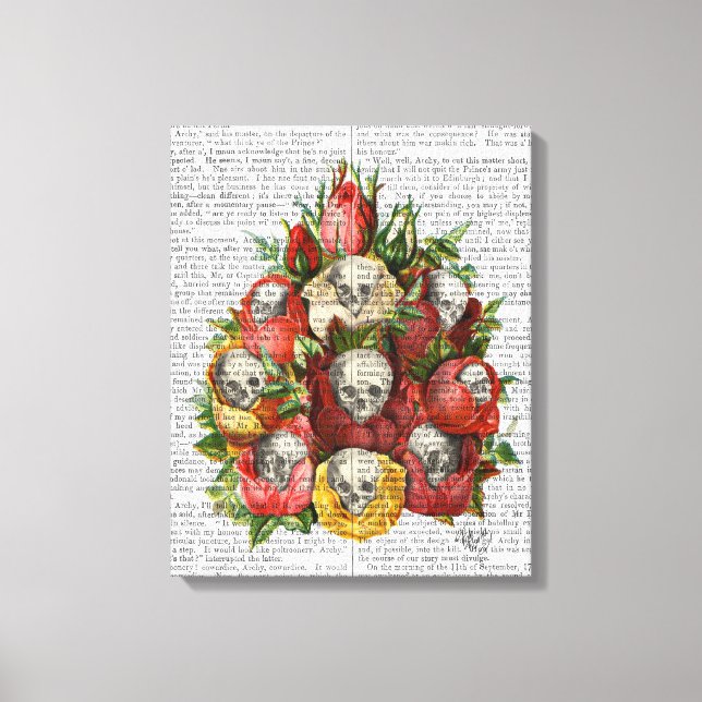 Bouquet of Skulls Canvas Print (Front)