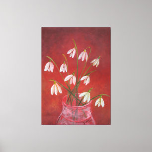 Bouquet of Snowdrops  Canvas Print