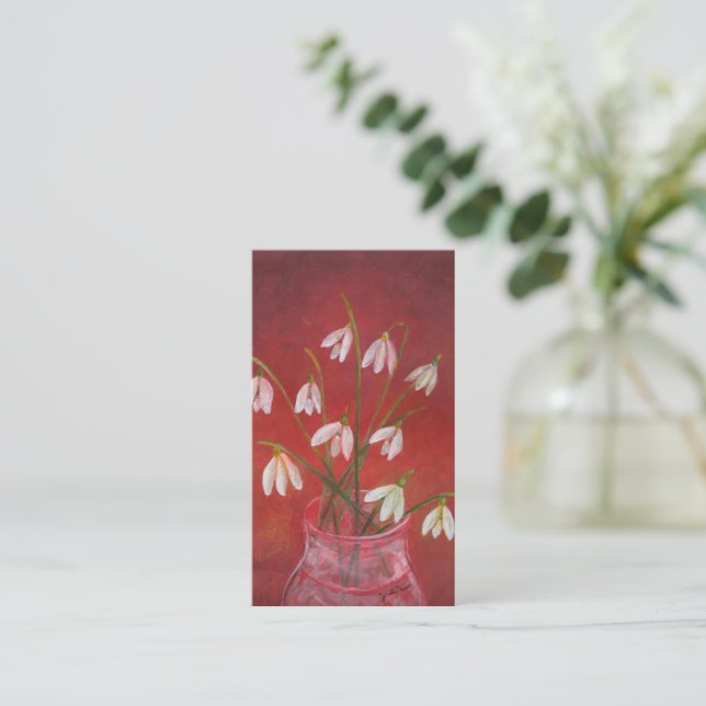 Bouquet of Snowdrops  Card (Standing Front)