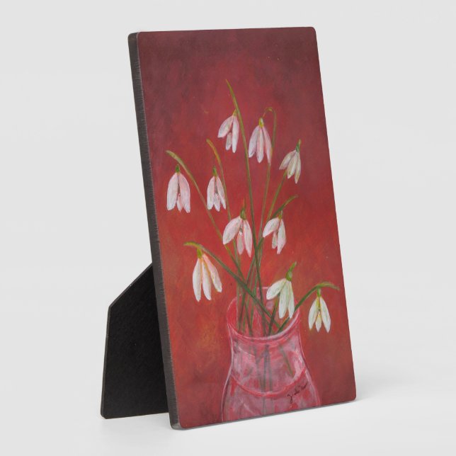 Bouquet of Snowdrops  Plaque (Side)