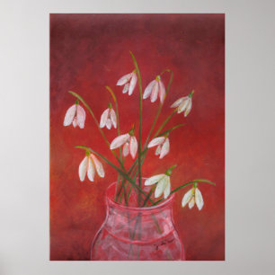 Bouquet of Snowdrops Poster