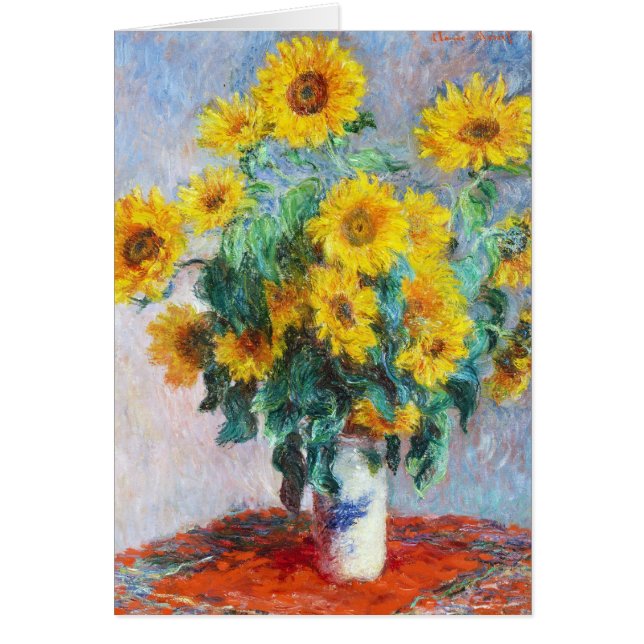 Bouquet of Sunflowers, 1880 Claude Monet (Front)