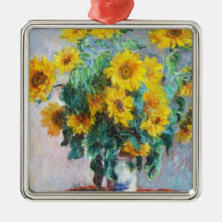 Bouquet of Sunflowers, 1880 Claude Monet Metal Tree Decoration