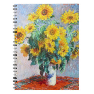 Bouquet of Sunflowers, 1880 Claude Monet Notebook