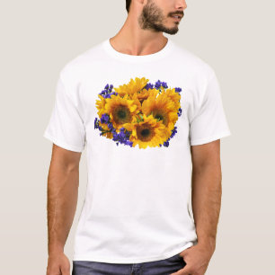 Bouquet of Sunflowers and Purple Statice T-Shirt