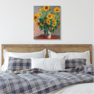 Bouquet of Sunflowers by Claude Monet Canvas Print