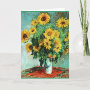 Bouquet of Sunflowers by Claude Monet Card