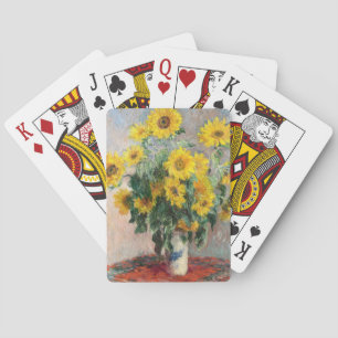 Bouquet of Sunflowers by Claude Monet Classic Playing Cards