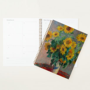 Bouquet of Sunflowers by Claude Monet Planner