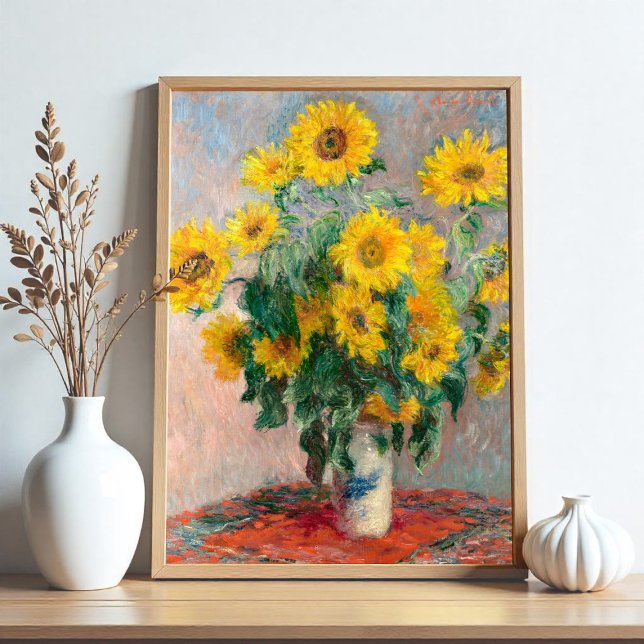 Bouquet of Sunflowers by Claude Monet Poster (Creator Uploaded)
