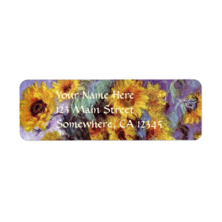Bouquet of Sunflowers by Claude Monet, Vintage Art