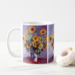 Bouquet of Sunflowers by Claude Monet, Vintage Art Coffee Mug