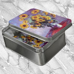 Bouquet of Sunflowers by Claude Monet, Vintage Art Jigsaw Puzzle<br><div class="desc">Bouquet of Sunflowers (1881) by Claude Monet is a vintage impressionist fine art floral still life painting. Yellow blooming flowers from the garden. A bouquet of summer season sunflower in a vase. About the artist: Claude Monet (1840-1926) was a founder of the French impressionist painting movement with most of his...</div>