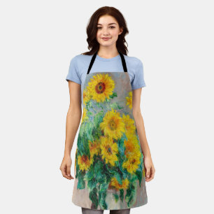 Bouquet of Sunflowers Claude Monet Apron