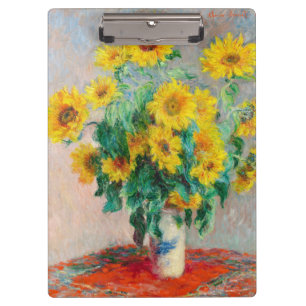 Bouquet of Sunflowers Claude Monet Clipboard