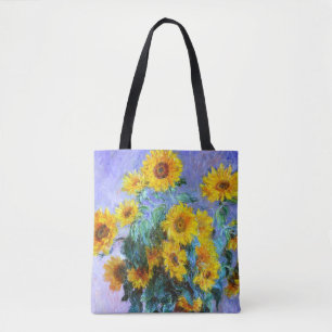 Bouquet of Sunflowers Claude Monet Fine Art Tote Bag