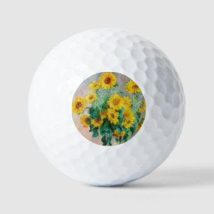 Bouquet of Sunflowers Claude Monet    Golf Balls